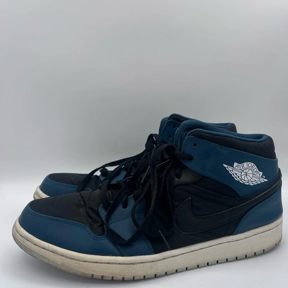 Nike Air Jordan 1 Mid Night‎ Shade Sneakers Size 11.5